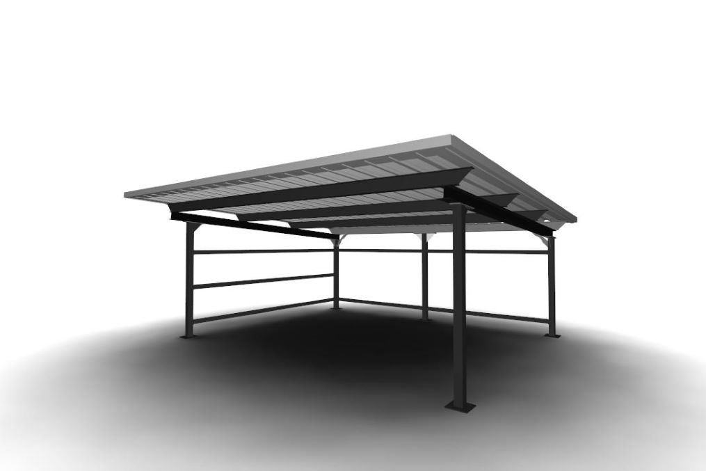 Carport mit 2 Stellplätzen 5,6x6,15m 250kg/m²