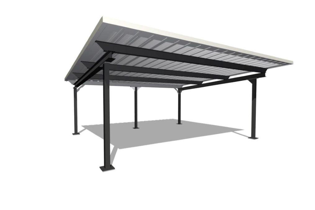 Carport mit 2 Stellplätzen 5,6x6,15m 250kg/m²