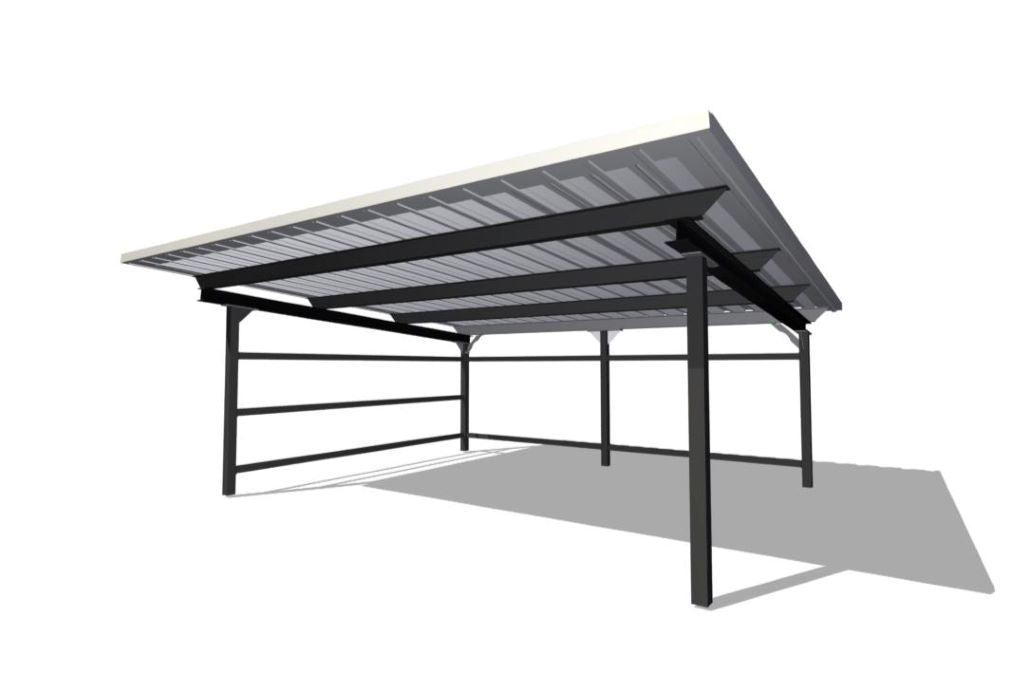 Carport mit 2 Stellplätzen 5,6x6,15m 250kg/m²