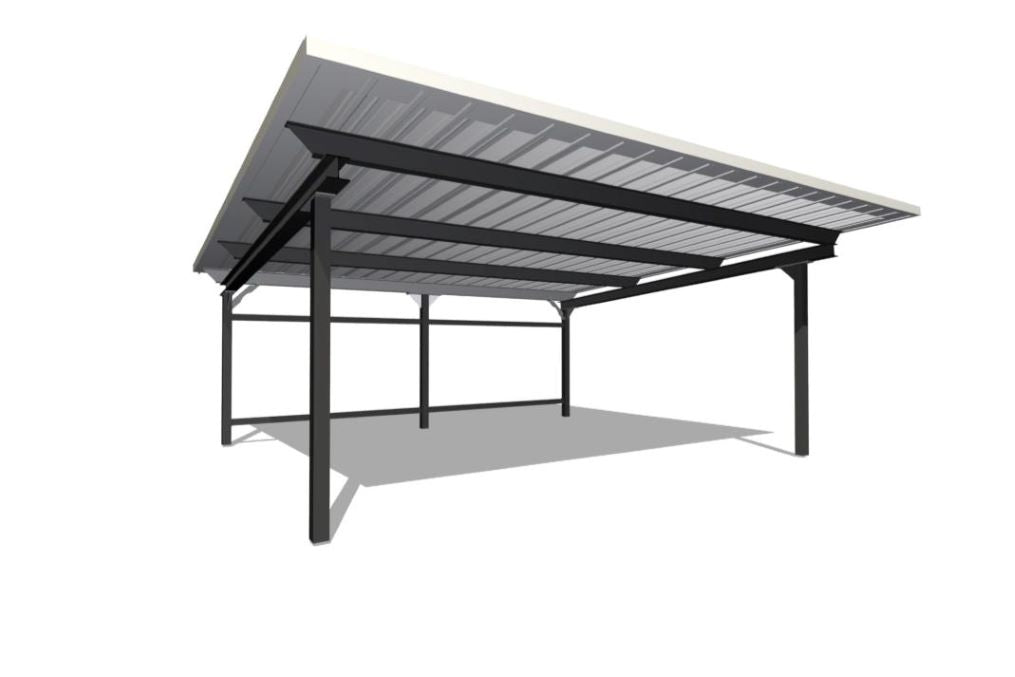 Carport mit 2 Stellplätzen 5,6x6,15m 250kg/m²