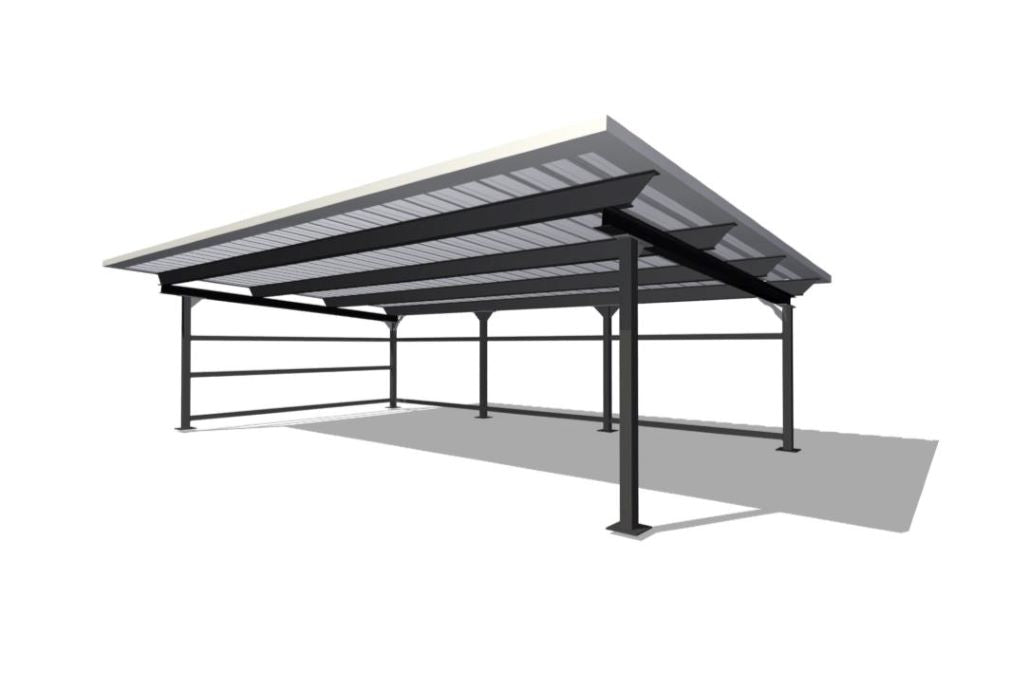 Carport mit 3 Stellplätzen 5,6x8,92m 250kg/m²