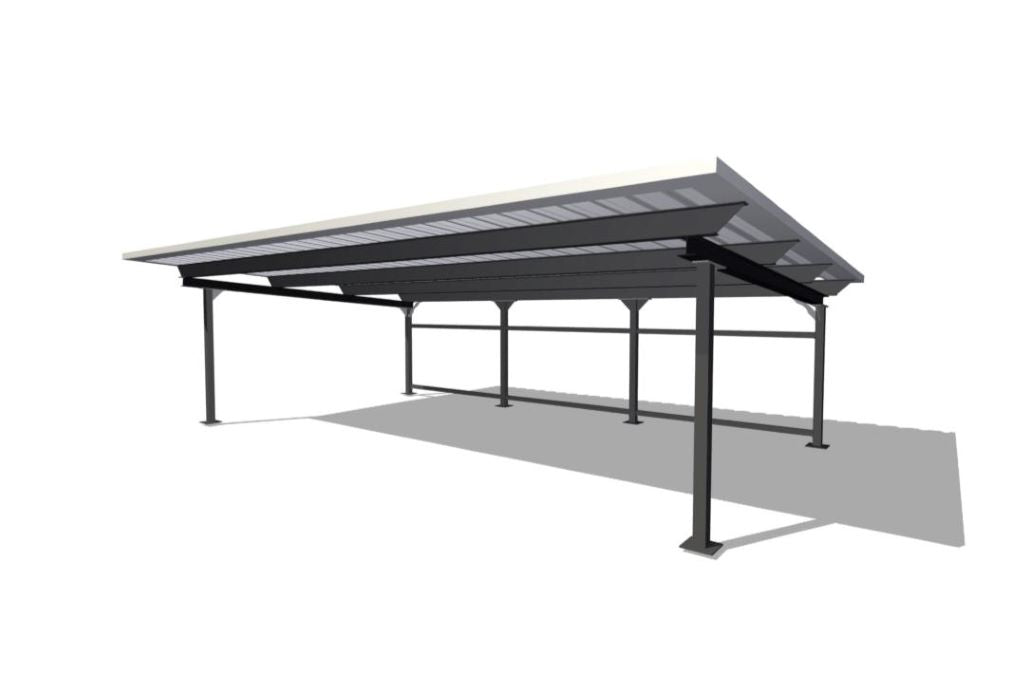 Carport mit 3 Stellplätzen 5,6x8,92m 250kg/m²