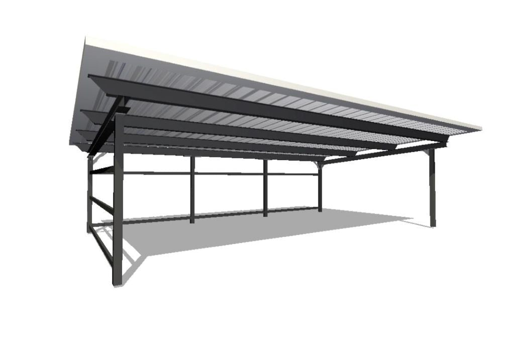 Carport mit 3 Stellplätzen 5,6x8,92m 250kg/m²