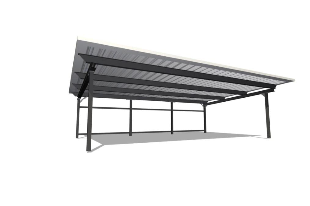 Carport mit 3 Stellplätzen 5,6x8,92m 250kg/m²