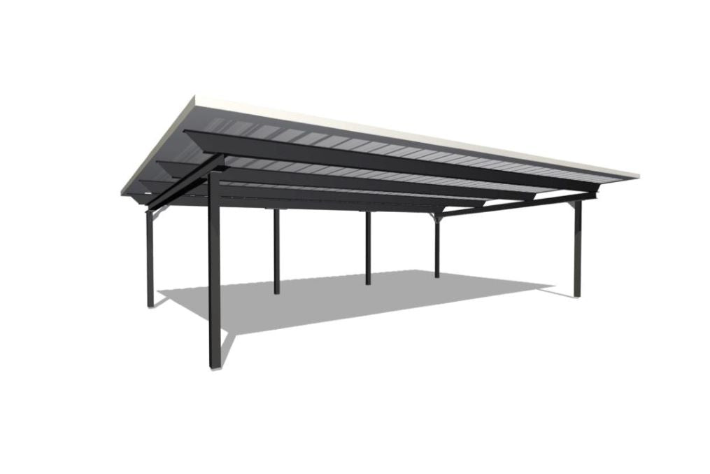 Carport mit 3 Stellplätzen 5,6x8,92m 250kg/m²