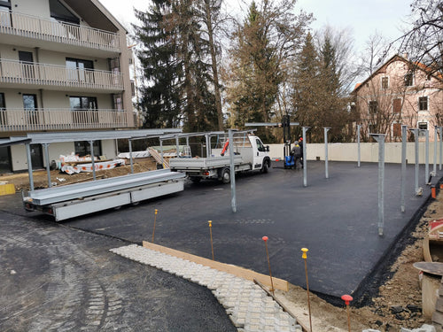 Montage Carport mit 1 Stellplatz